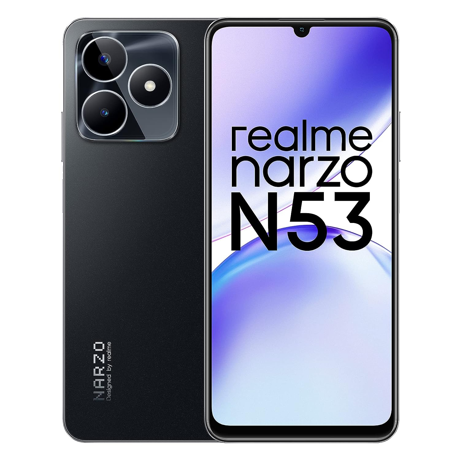realme narzo N53 (Feather Gold, 6GB+128GB) 33W Segment Fastest Charging | Slimmest Phone in Segment | 90 Hz Smooth Display