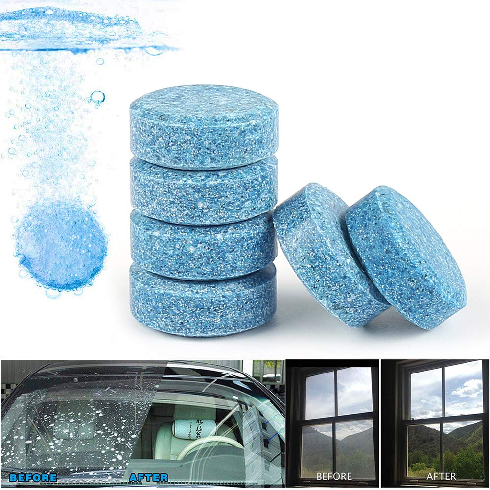 HSR Car Accessories in 10 PCs Car Wiper Detergent Effervescent Tablets Washer Auto Windshield Cleaner Glass Wash Cleaning